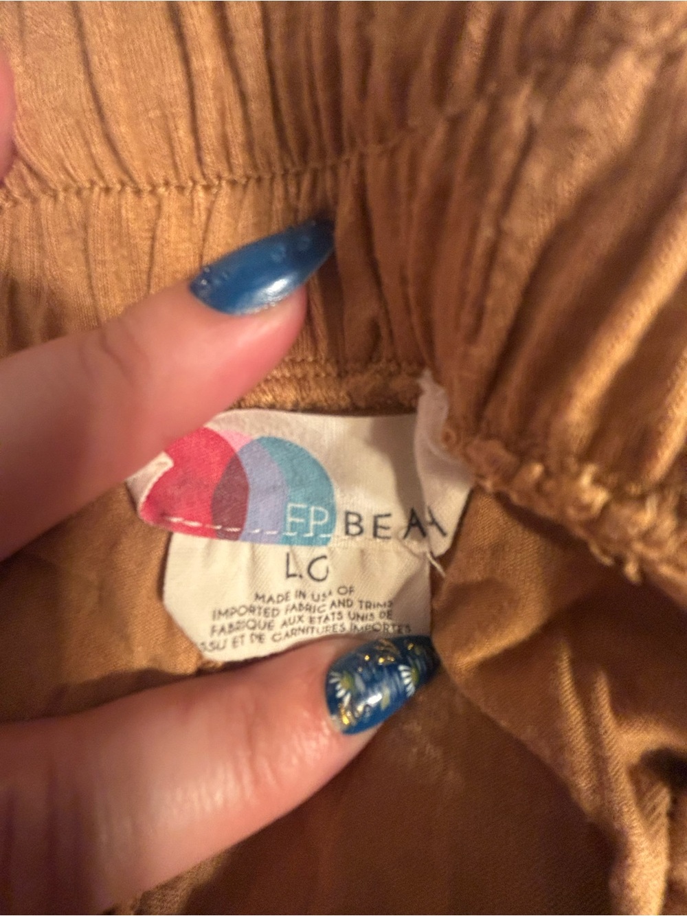 FREE PEOPLE BEACH ALI PANTS | LARGE - Picture 10 of 15